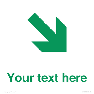 Custom Safe Condition inverse: Green Down right arrow